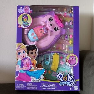 Polly Pocket Hedgehog Mom and Baby Purse Playset by Mattel